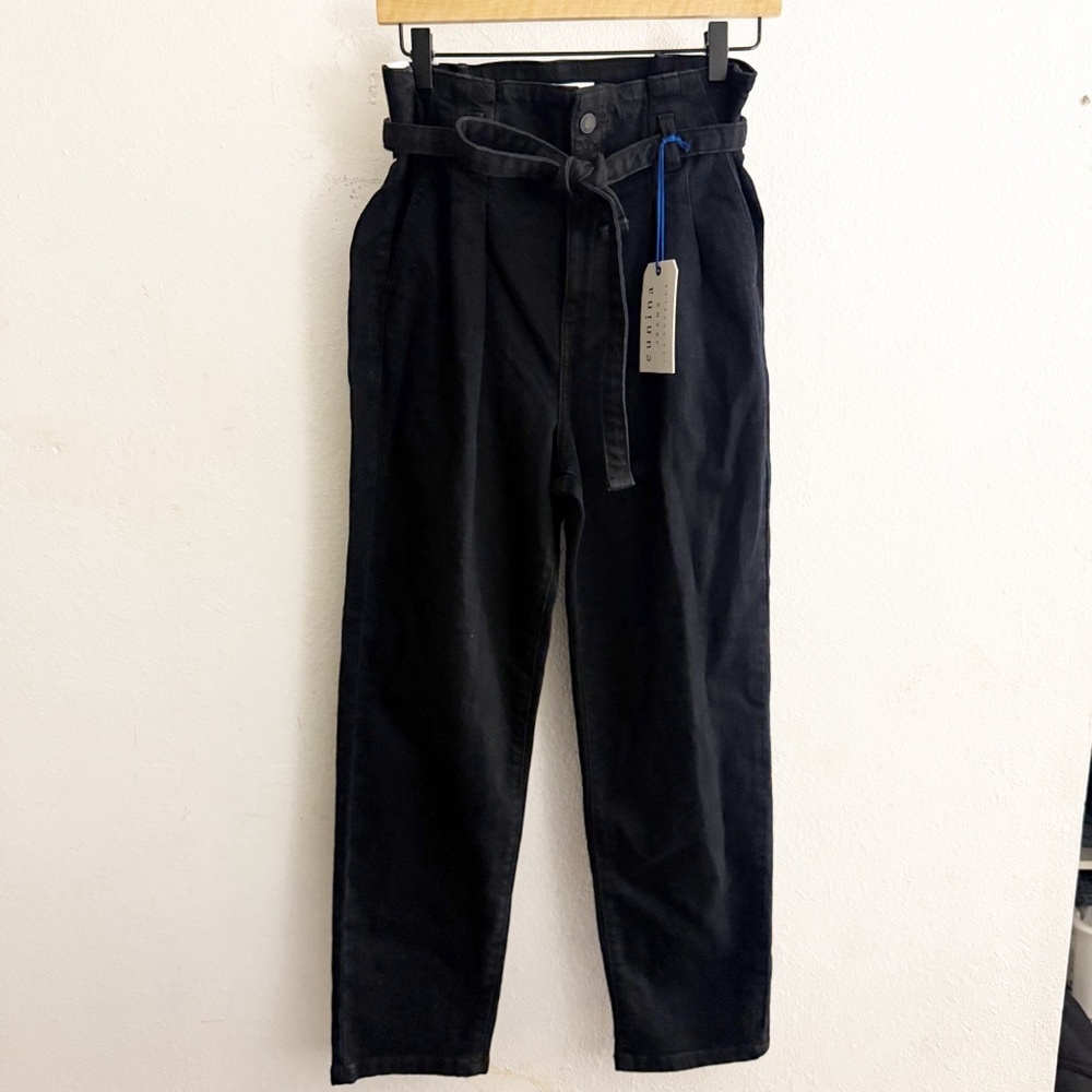 NWT Eunina Tobi Super High Rise Mom Jeans with Belt Size 9 Pockets